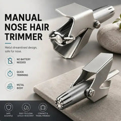 Vintage Manual Nose Hair Trimmer – Stainless Steel and No Battery Required