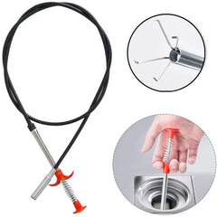 Stainless Steel Hair Catching Drain Cleaner Wire Spring Stick