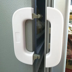 Child Safety Fridge Lock – Self Adhesive for Refrigerator, Cabinets & Drawers | Strong, Easy Installation