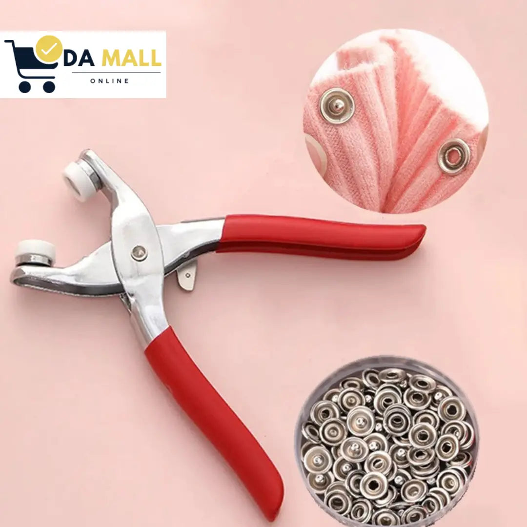 Metal Snap button tool with 50 snap buttons for DIY Clothes, Hats, Caps & Crafts