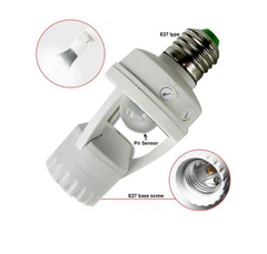 Smart Motion Sensor LED Bulb Holder – Auto On/Off Light Control