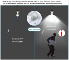 Smart Motion Sensor LED Bulb Holder – Auto On/Off Light Control