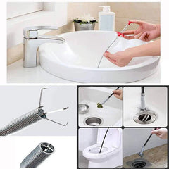 Stainless Steel Hair Catching Drain Cleaner Wire Spring Stick