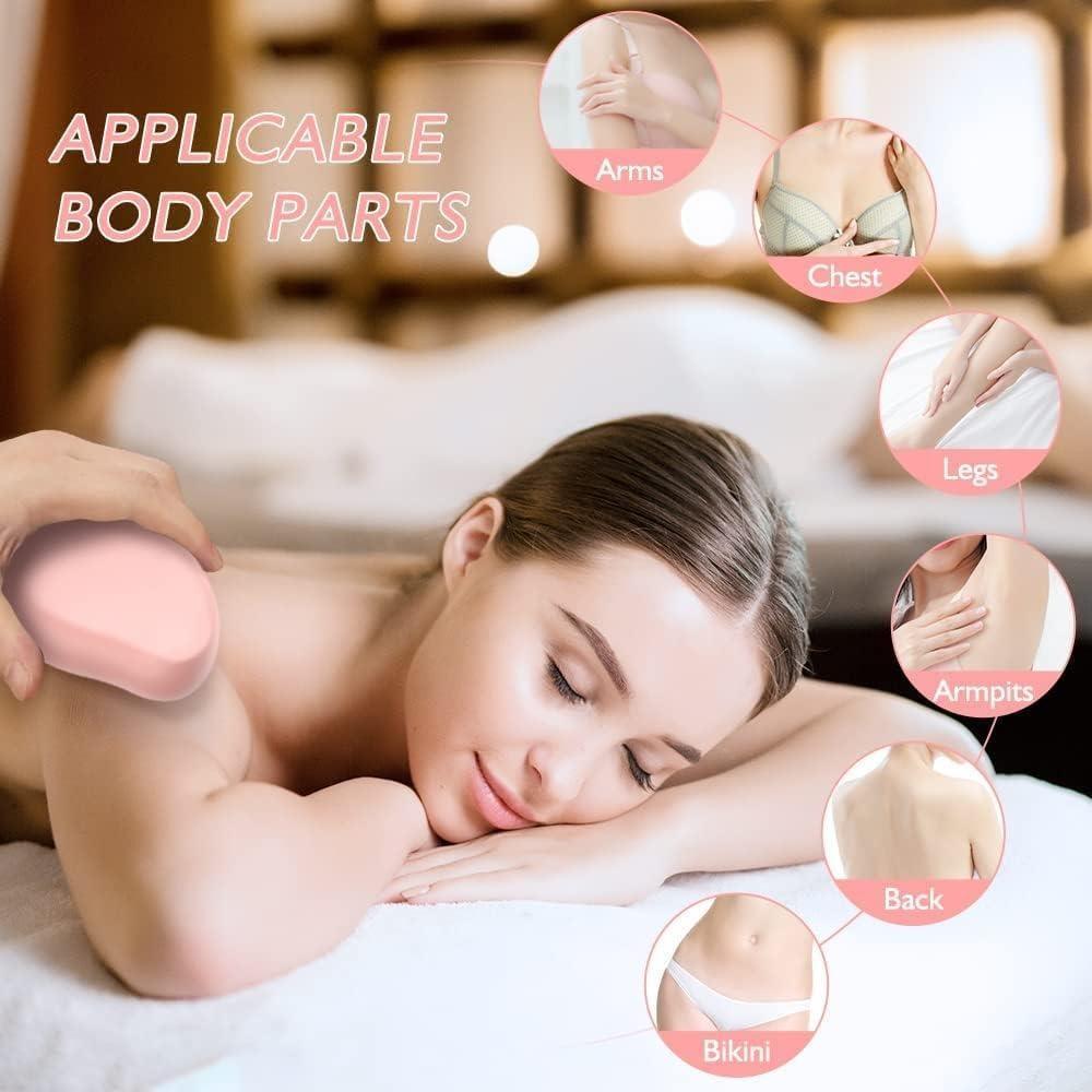 Painless Crystal Hair Remover - Portable Epilator for Men and Women Full Body - Magic Crystal Hair Removal Eraser