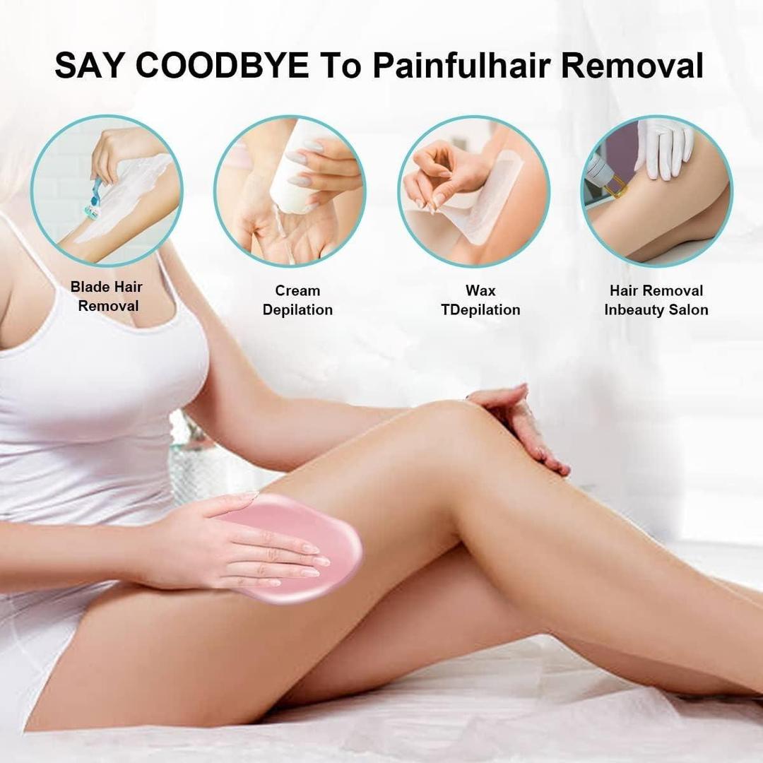 Painless Crystal Hair Remover - Portable Epilator for Men and Women Full Body - Magic Crystal Hair Removal Eraser