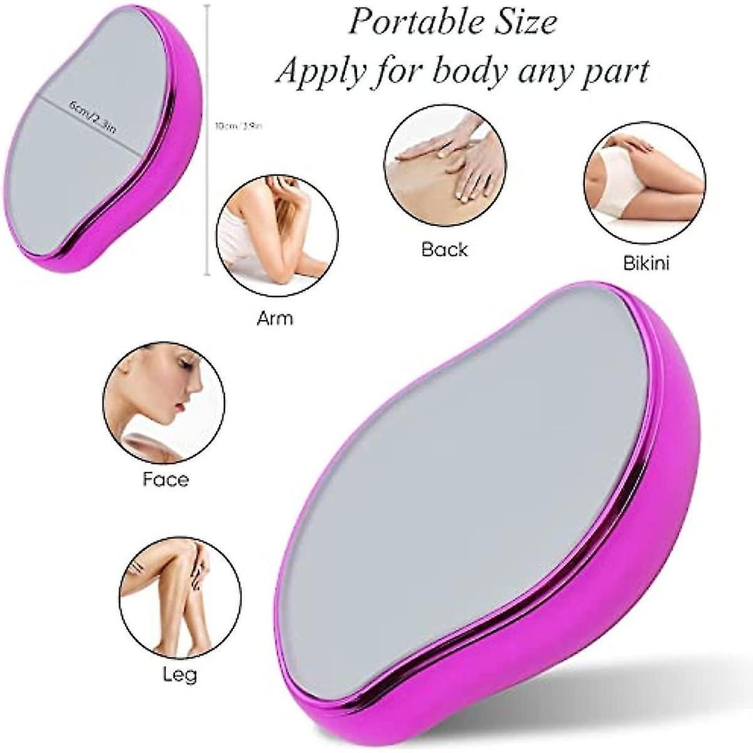 Painless Crystal Hair Remover - Portable Epilator for Men and Women Full Body - Magic Crystal Hair Removal Eraser