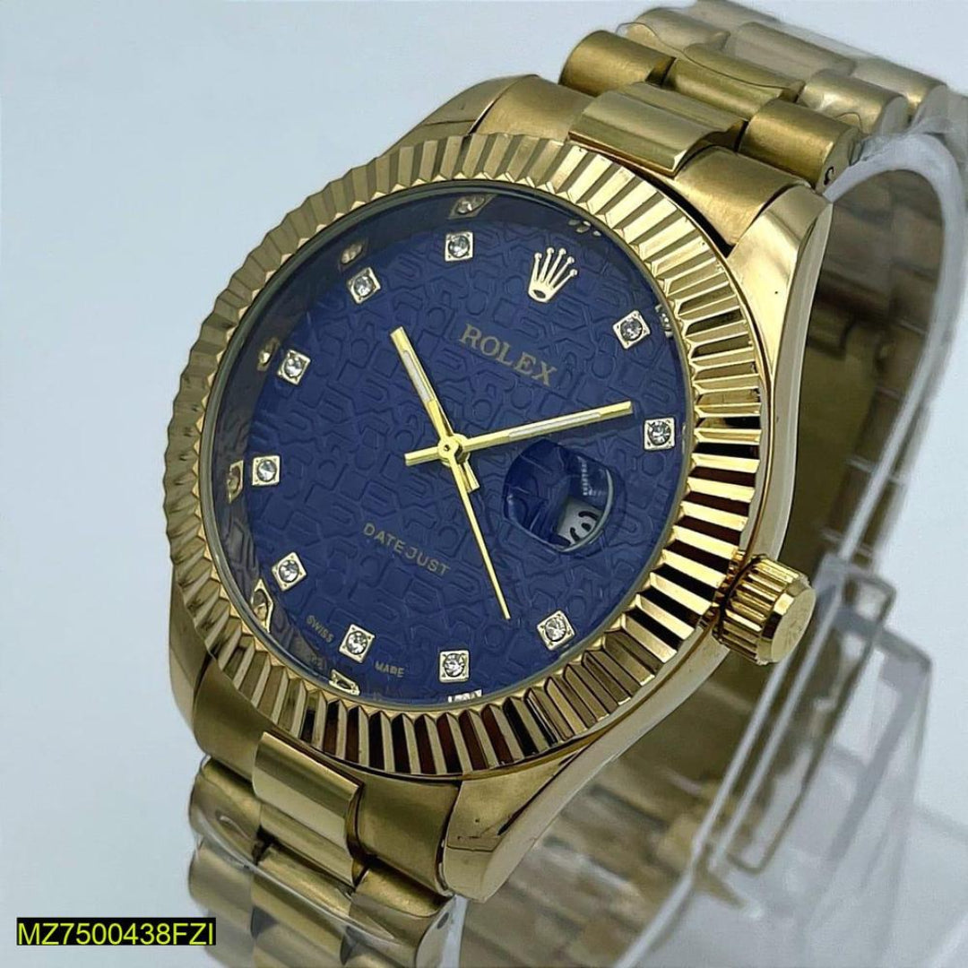 Men's Golden Analogue Watch