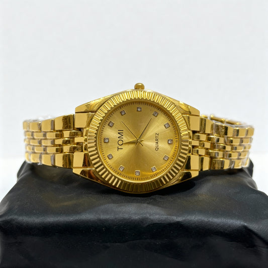 Men's Golden Chain Watch